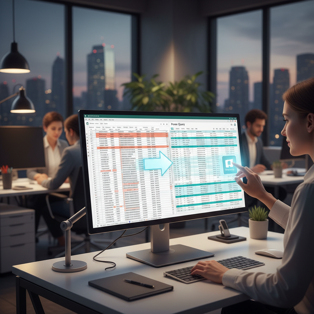 Power Query datos desordenados