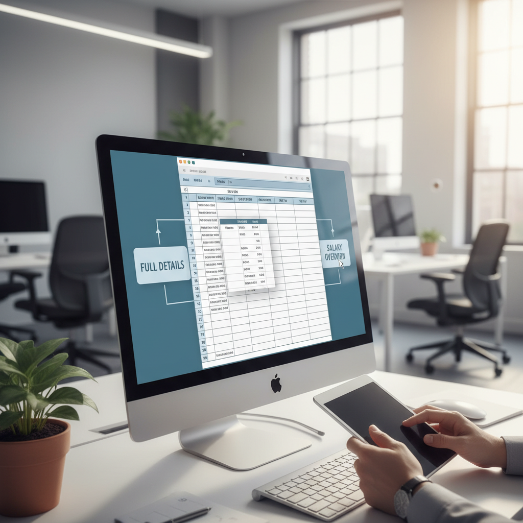 vistas personalizadas excel nómina