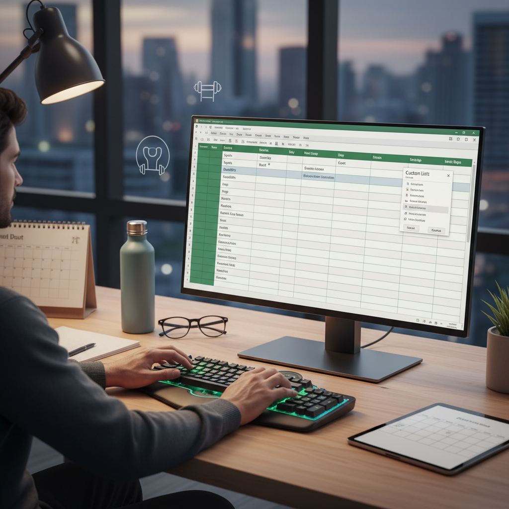 listas personalizadas excel entrenamiento