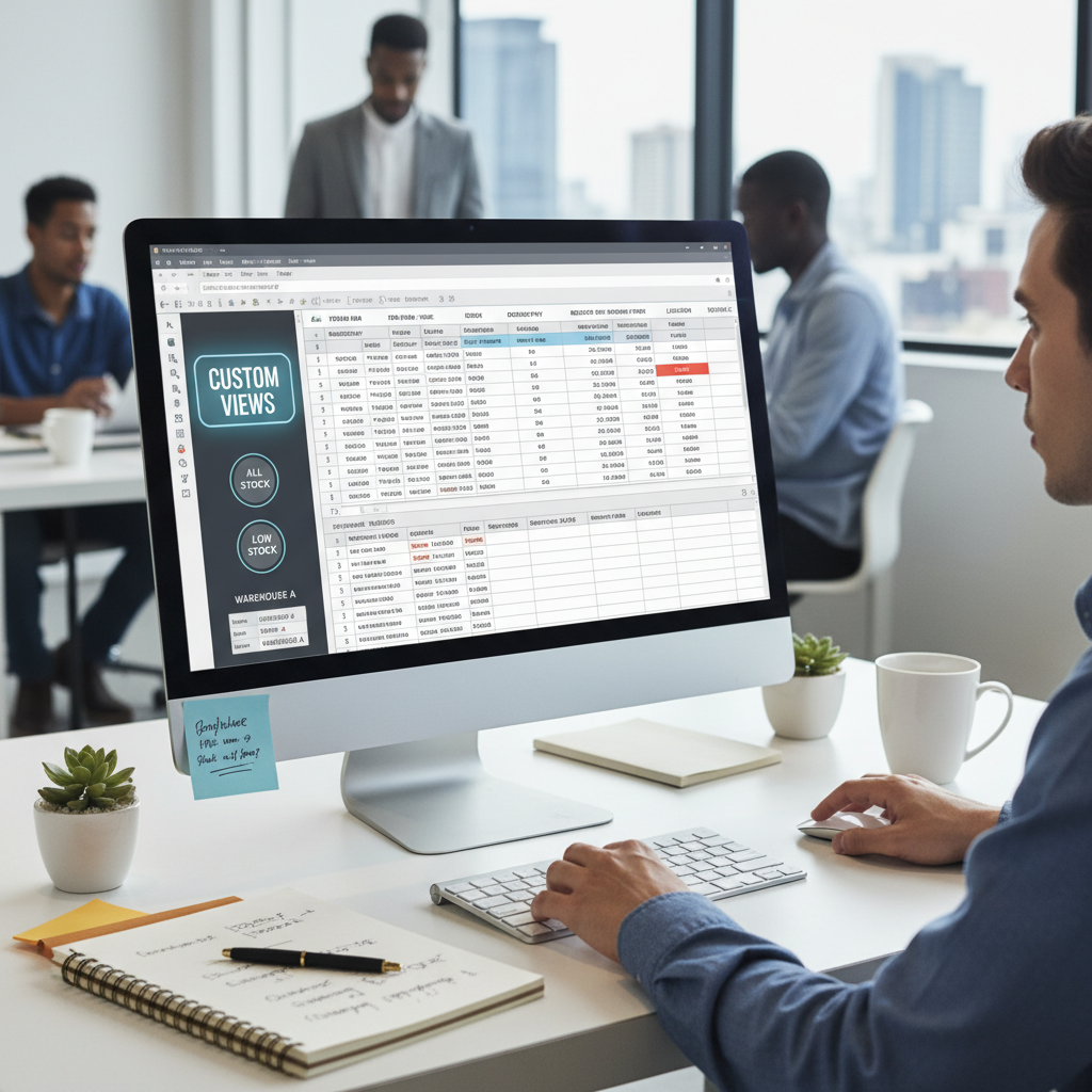 Vistas Personalizadas Excel Inventario